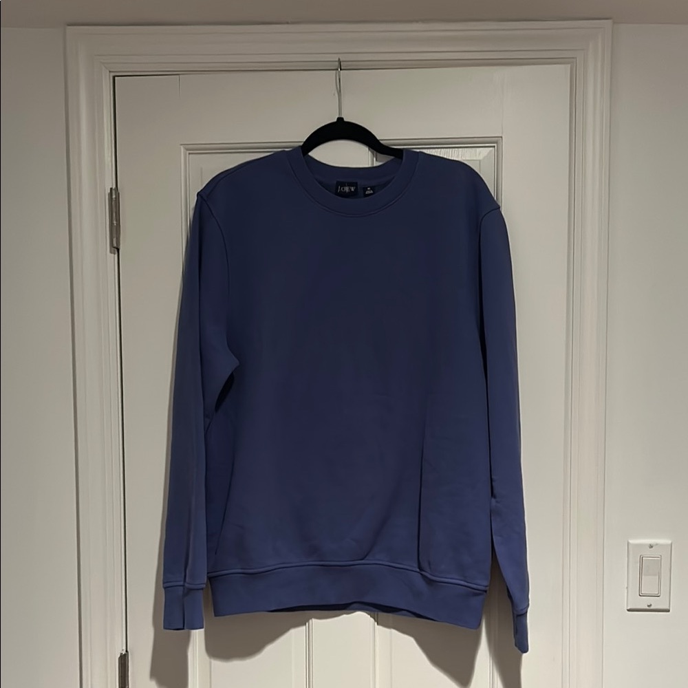 J CREW Blue Soft Knit Fleece Sweatshirt (Spring ‘25 NWOT)